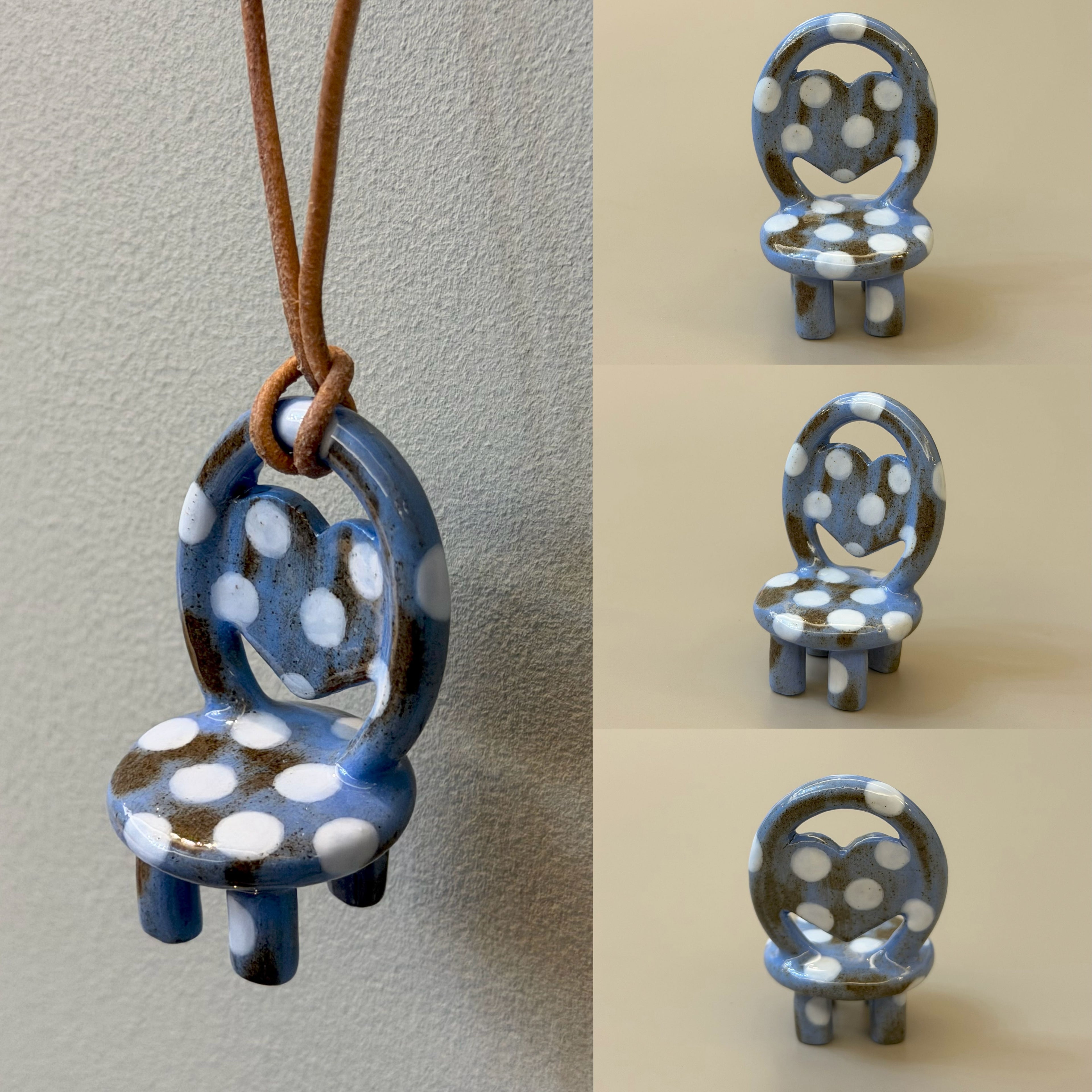 Polka dots — Ceramic Chair Necklace