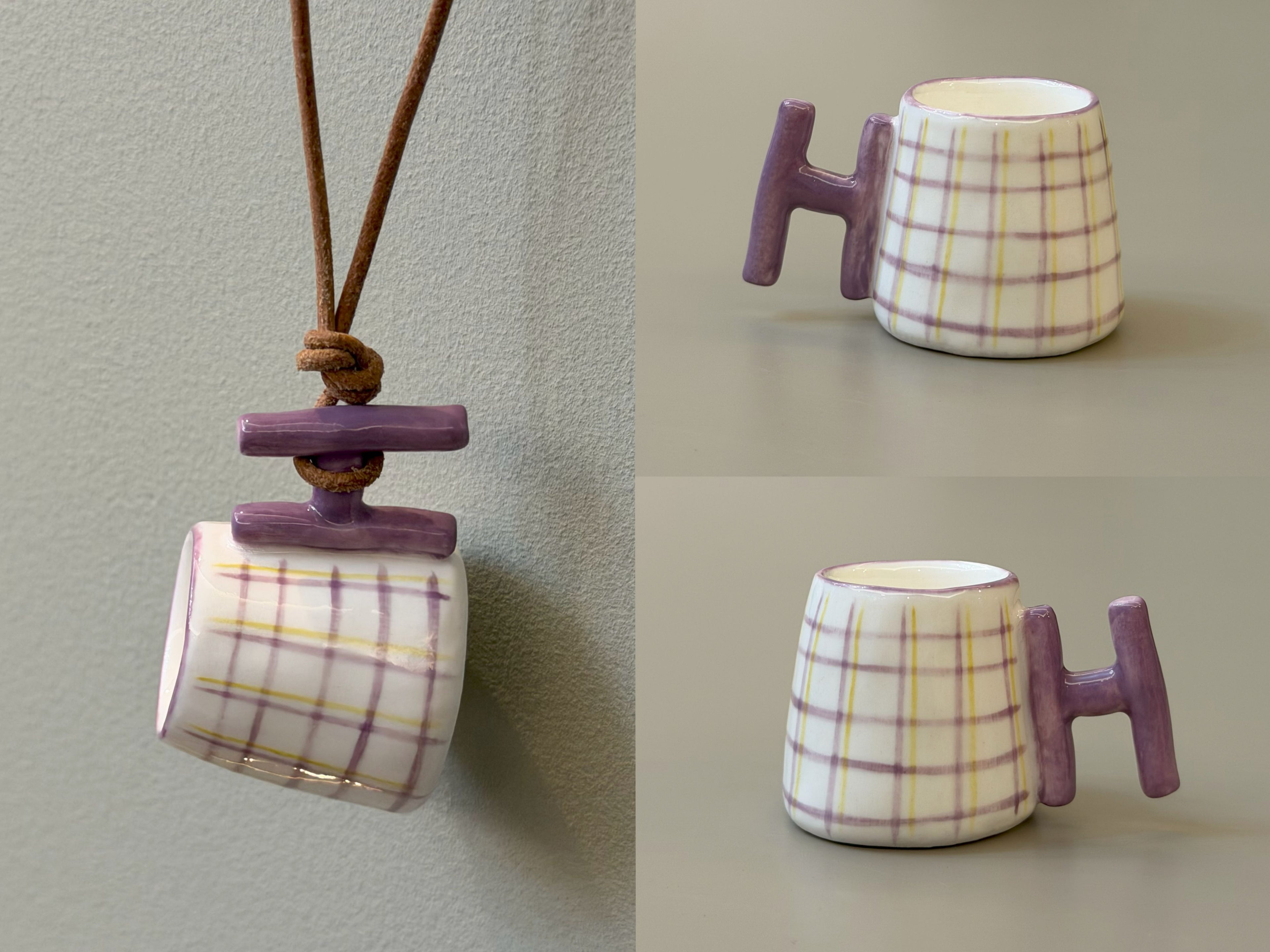 Letters — Ceramic Cup Necklace