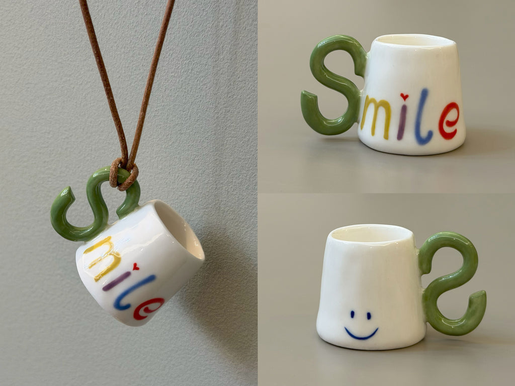 Letters — Ceramic Cup Necklace