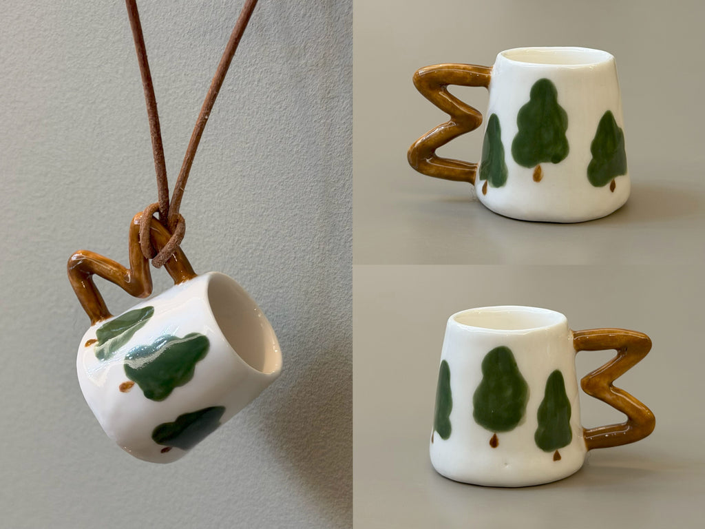 Letters — Ceramic Cup Necklace