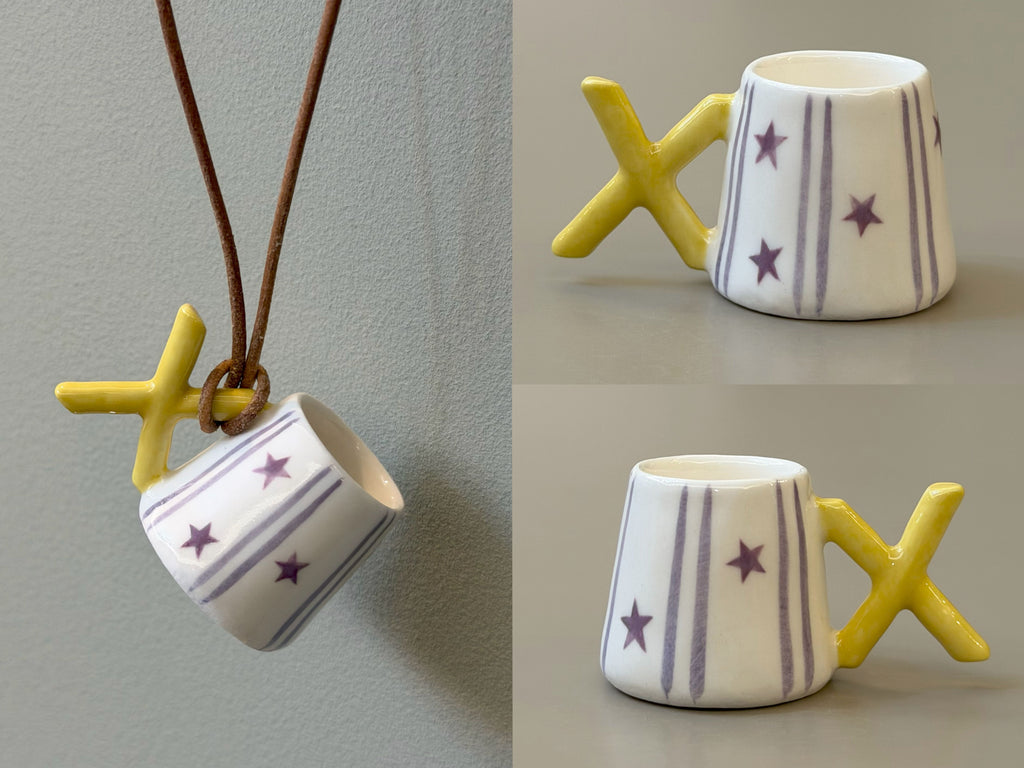 Letters — Ceramic Cup Necklace