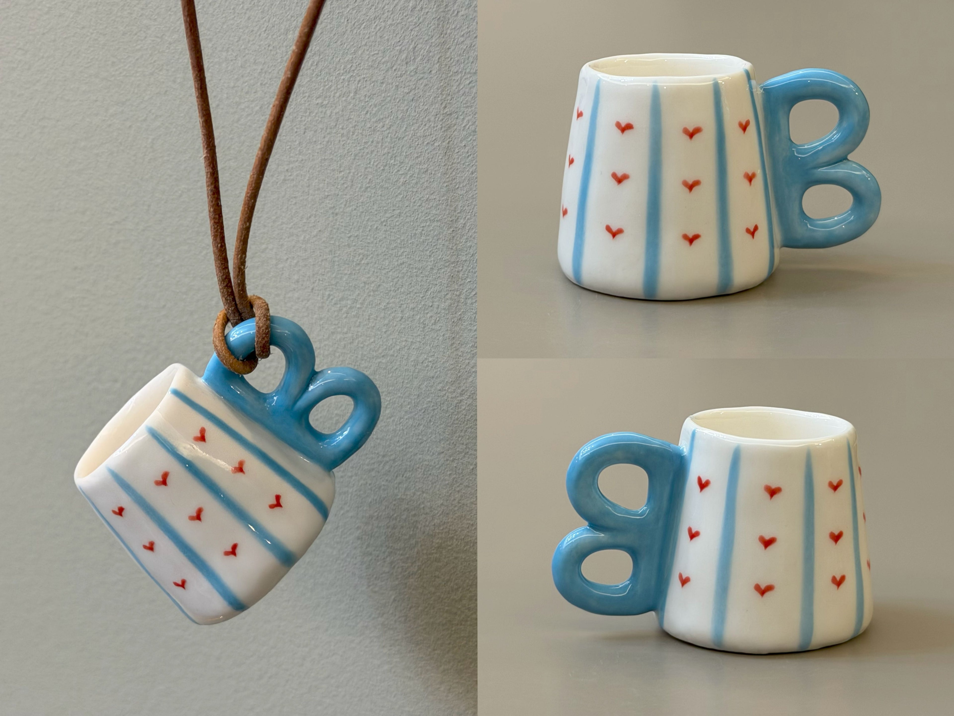 Letters — Ceramic Cup Necklace