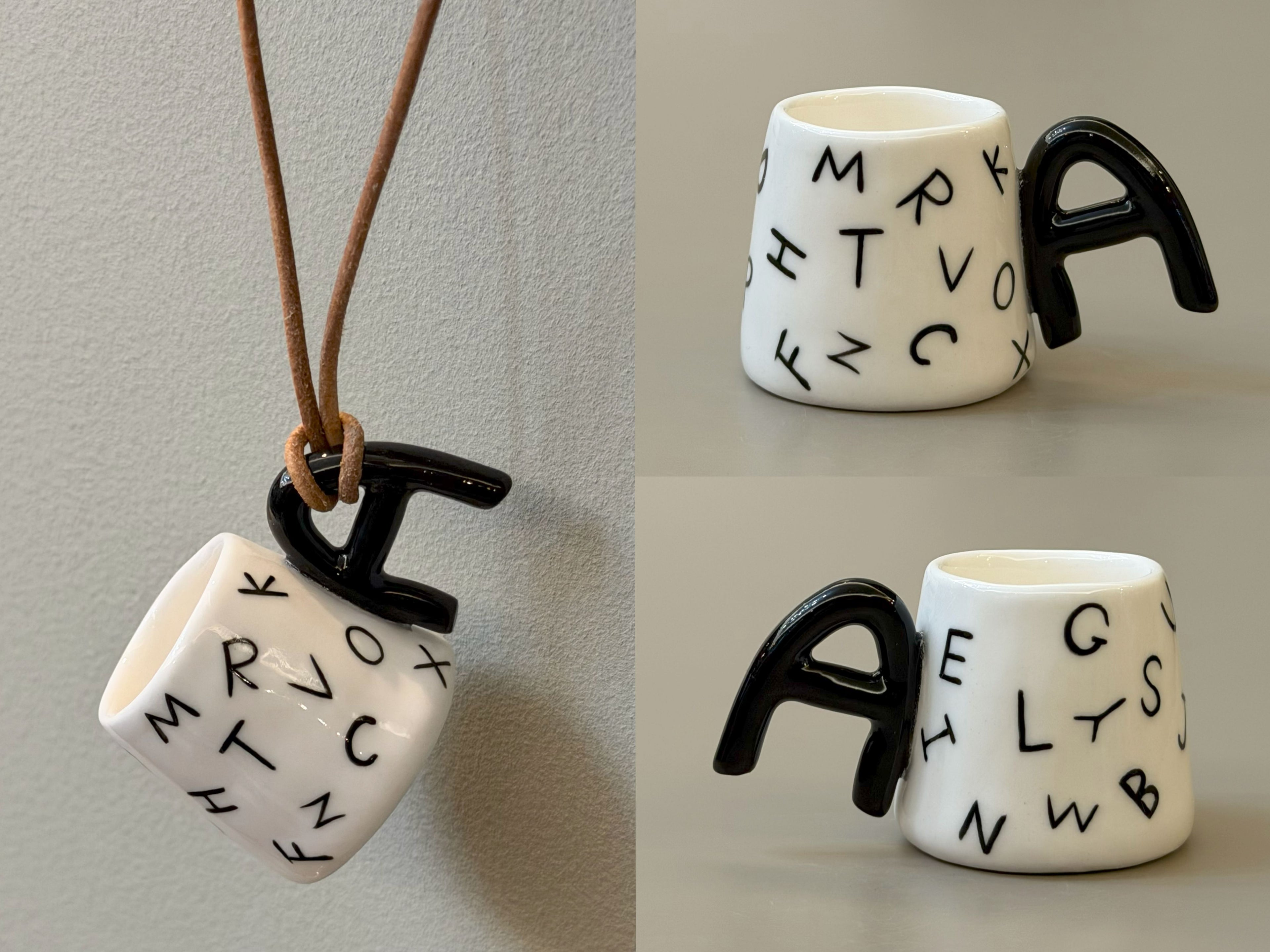 Letters — Ceramic Cup Necklace