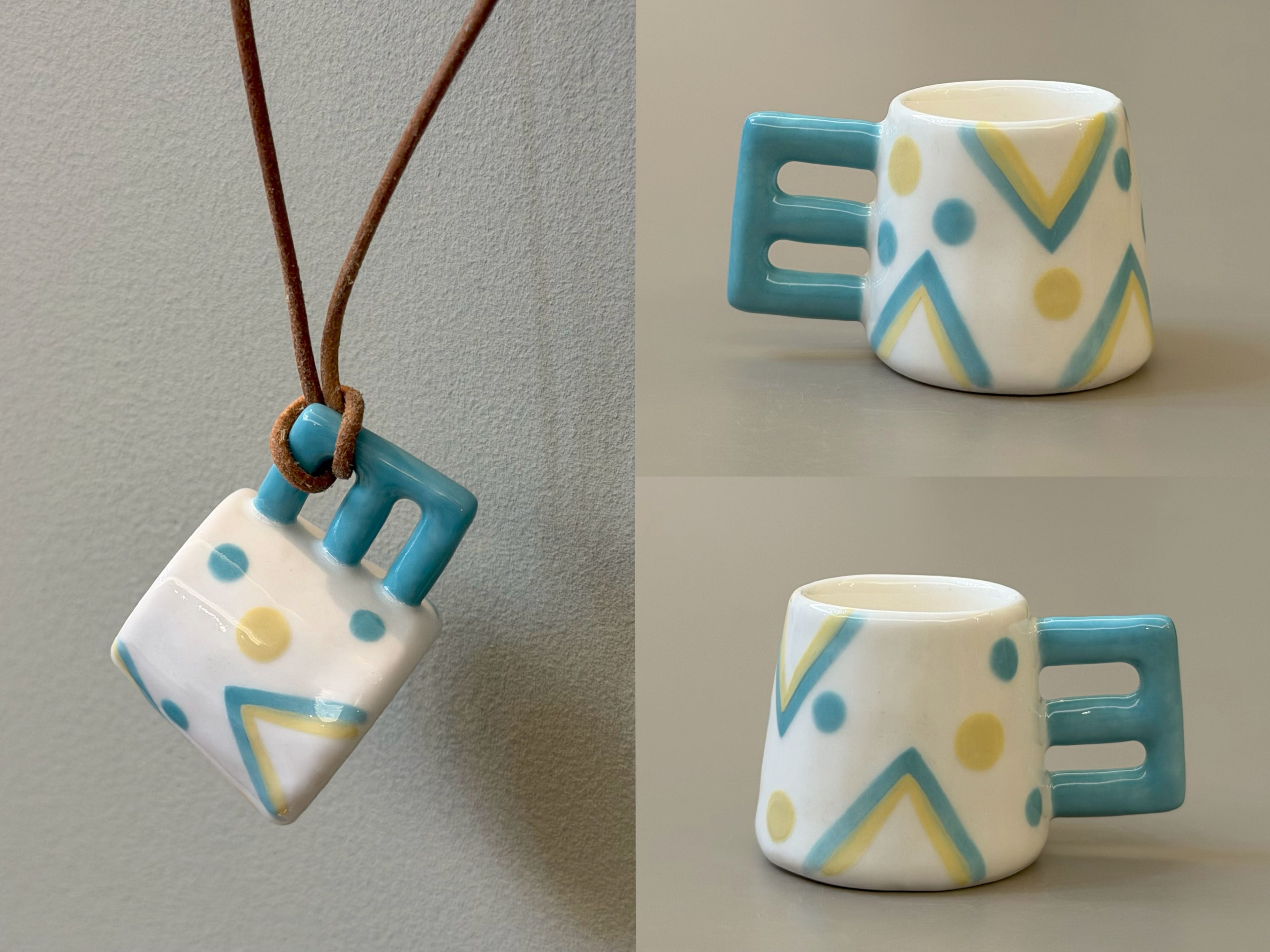 Letters — Ceramic Cup Necklace