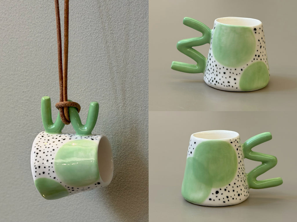 Letters — Ceramic Cup Necklace