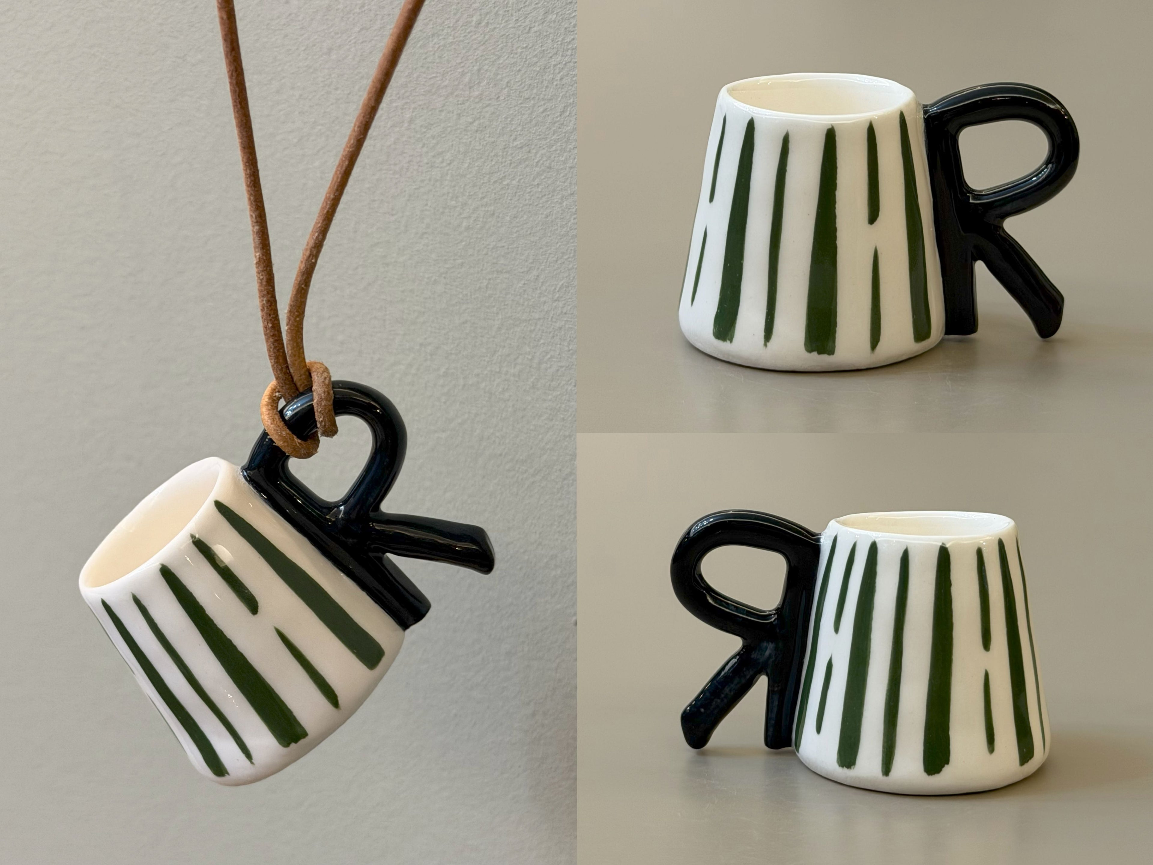 Letters — Ceramic Cup Necklace